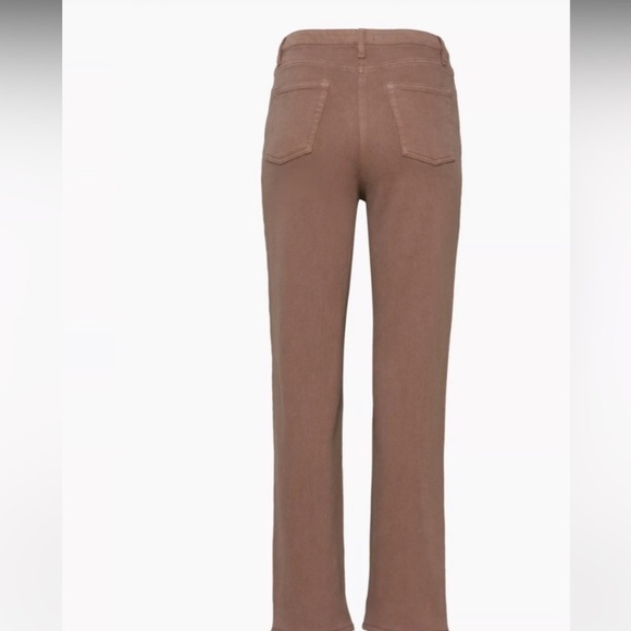 Aritzia WILFRED FREE Melina Cotton Twill Straight Leg Pants, Size 4 deep taupe - Picture 5 of 16